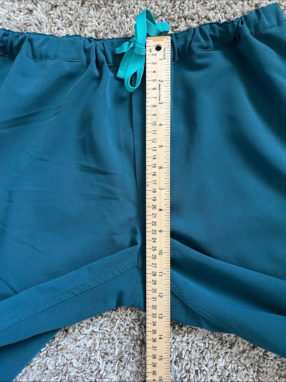 EUC FIGS Pisco Basic Scrub Pants PO#4911 Caribbean Green Size M